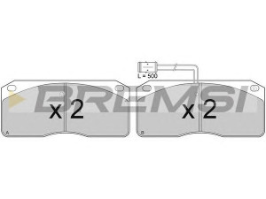 BREMSI BP7239 stabdžių trinkelių rinkinys, diskinis stabdys 
 Techninės priežiūros dalys -> Papildomas remontas
1906043, 1906227, 1906297, 1909697