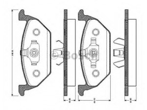 BOSCH 0 986 TB2 040 stabdžių trinkelių rinkinys, diskinis stabdys 
 Techninės priežiūros dalys -> Papildomas remontas
1J0 698 151 A, 1J0 698 151 B, 1J0 698 151 J