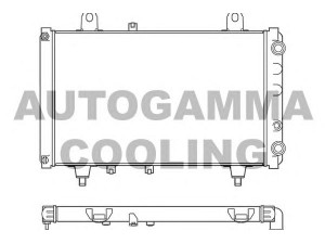 AUTOGAMMA 100175 radiatorius, variklio aušinimas 
 Aušinimo sistema -> Radiatorius/alyvos aušintuvas -> Radiatorius/dalys
1300G0, 1300R2, 1331QT, 95618434