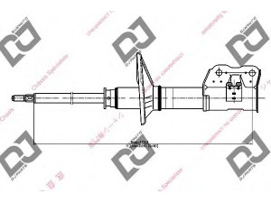 DJ PARTS DS1144GS amortizatorius 
 Pakaba -> Amortizatorius
MB891073, MB891693, MB891694, MB891695