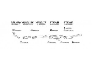 VENEPORTE 630138 išmetimo sistema