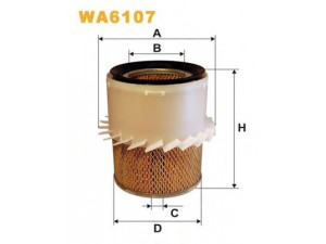 WIX FILTERS WA6107 oro filtras 
 Techninės priežiūros dalys -> Techninės priežiūros intervalai
1780187303, 1780187304, 1780187303