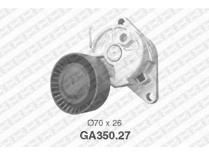 SNR GA350.27 įtempiklio skriemulys, V formos rumbuotas diržas 
 Diržinė pavara -> V formos rumbuotas diržas/komplektas -> Įtempiklio skriemulys
11 28 1 433 571