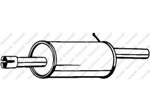 BOSAL 200-555 galinis duslintuvas 
 Išmetimo sistema -> Duslintuvas
6001547676
