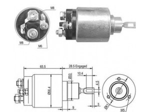 MAGNETI MARELLI 940113050454 solenoidinis jungiklis, starteris