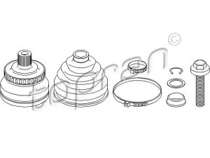 TOPRAN 108 113 jungčių komplektas, kardaninis velenas 
 Ratų pavara -> Sujungimai/komplektas
4D0 498 099, 4D0 498 099, 4D0 498 099
