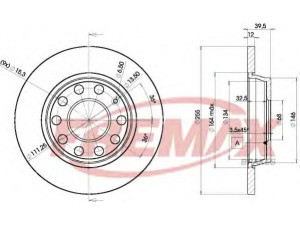 FREMAX BD-5309 stabdžių diskas 
 Stabdžių sistema -> Diskinis stabdys -> Stabdžių diskas
8E0 615 601 D, 8E0 615 601 Q