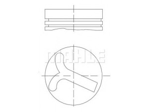 MAHLE ORIGINAL 640 57 00 stūmoklis 
 Variklis -> Cilindrai/stūmokliai
120100W820, 120100W821, 120100W82A