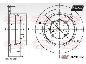 MAXTECH 871507.6880 stabdžių diskas 
 Stabdžių sistema -> Diskinis stabdys -> Stabdžių diskas
5 69 206, 90421872