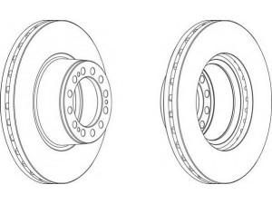 FERODO FCR201A stabdžių diskas 
 Dviratė transporto priemonės -> Stabdžių sistema -> Stabdžių diskai / priedai
A9424211312, 4079000500, 4079000501