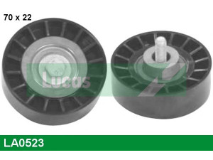 LUCAS ENGINE DRIVE LA0523 įtempiklio skriemulys, V formos rumbuotas diržas 
 Diržinė pavara -> V formos rumbuotas diržas/komplektas -> Įtempiklio skriemulys