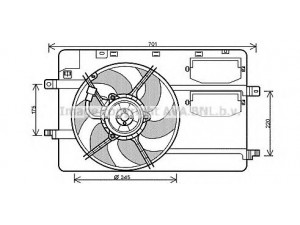 AVA QUALITY COOLING MC7506 ventiliatorius, radiatoriaus 
 Aušinimo sistema -> Oro aušinimas
1355A032, A4545001203