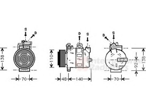 VAN WEZEL 3700K356 kompresorius, oro kondicionierius 
 Oro kondicionavimas -> Kompresorius/dalys
1854096, 1854120, 24416177, 24430230