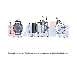AKS DASIS 851899N kompresorius, oro kondicionierius 
 Oro kondicionavimas -> Kompresorius/dalys
4F0260805AB, 4F0260805AF, 4F0260805D