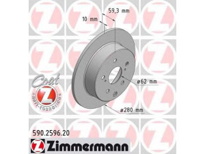 ZIMMERMANN 590.2596.20 stabdžių diskas 
 Stabdžių sistema -> Diskinis stabdys -> Stabdžių diskas
42431-05050