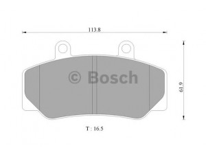 BOSCH 0 986 AB4 434 stabdžių trinkelių rinkinys, diskinis stabdys 
 Techninės priežiūros dalys -> Papildomas remontas