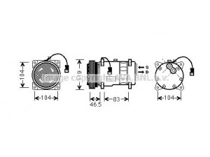 AVA QUALITY COOLING CNK258 kompresorius, oro kondicionierius 
 Oro kondicionavimas -> Kompresorius/dalys
6453P8, 96168218, 9616821880, 6453P8