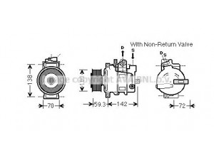 AVA QUALITY COOLING AIK334 kompresorius, oro kondicionierius 
 Oro kondicionavimas -> Kompresorius/dalys
8K0260805C, 8K0260805F