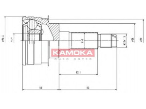 KAMOKA 6478 jungčių komplektas, kardaninis velenas 
 Ratų pavara -> Sujungimai/komplektas
F00225421, F013-25-400, F013-25-600