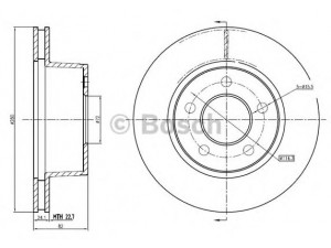BOSCH 0 986 BB4 340 stabdžių diskas 
 Stabdžių sistema -> Diskinis stabdys -> Stabdžių diskas
05015 965AA, 5015 965AA, 52005 000