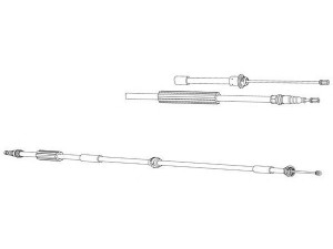 CEF FO02217 trosas, stovėjimo stabdys 
 Stabdžių sistema -> Valdymo svirtys/trosai
1116840, 1221742, 1332884, 1358881