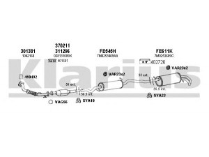 KLARIUS 790078U išmetimo sistema 
 Išmetimo sistema -> Išmetimo sistema, visa