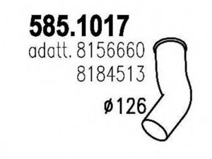 ASSO 585.1017 išleidimo kolektorius 
 Išmetimo sistema -> Išmetimo vamzdžiai
8154893, 8156660, 8184513