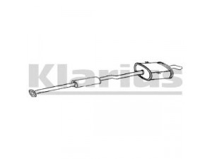 KLARIUS TY514G galinis duslintuvas 
 Išmetimo sistema -> Duslintuvas
174306A270