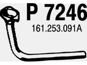 FENNO P7246 išleidimo kolektorius 
 Išmetimo sistema -> Išmetimo vamzdžiai
161253091A
