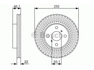 BOSCH 0 986 479 987 stabdžių diskas 
 Stabdžių sistema -> Diskinis stabdys -> Stabdžių diskas
43512 52120