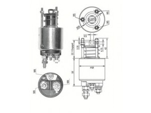 MAGNETI MARELLI 940113050533 solenoidinis jungiklis, starteris