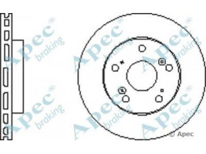 APEC braking DSK2574 stabdžių diskas 
 Dviratė transporto priemonės -> Stabdžių sistema -> Stabdžių diskai / priedai
45251-S30-000