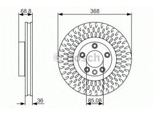 BOSCH 0 986 479 A33 stabdžių diskas 
 Dviratė transporto priemonės -> Stabdžių sistema -> Stabdžių diskai / priedai
955 351 403 00, 7L8 615 301 A