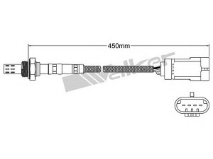 WALKER PRODUCTS 250-23164 lambda jutiklis 
 Išmetimo sistema -> Jutiklis/zondas
82 00 024 503
