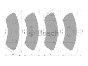 BOSCH 0 986 AB4 562 stabdžių trinkelių rinkinys, diskinis stabdys 
 Techninės priežiūros dalys -> Papildomas remontas
163 420 05 20, 164 200 520, A 163 420 05 20