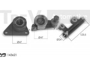 TREVI AUTOMOTIVE KD1416 paskirstymo diržo komplektas 
 Techninės priežiūros dalys -> Papildomas remontas