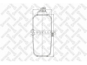 STELLOX 90-08380-SX dėklas, pneumatinė pakaba
1518779S, 1520356S, 1524873S, M001782S