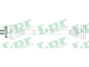 LPR DS14226 kardaninis velenas 
 Ratų pavara -> Kardaninis velenas
3B0407272M, 8D0407272BB, 8D0407272DT