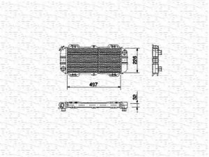MAGNETI MARELLI 350213484000 radiatorius, variklio aušinimas 
 Aušinimo sistema -> Radiatorius/alyvos aušintuvas -> Radiatorius/dalys
1613264, 6103119, 6122462, 77FB8005NA