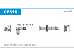JANMOR CPS16 uždegimo laido komplektas 
 Kibirkšties / kaitinamasis uždegimas -> Uždegimo laidai/jungtys