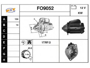 SNRA FO9052 starteris