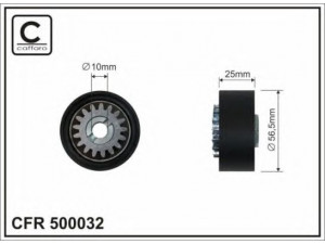 CAFFARO 500032 įtempiklio skriemulys, V formos rumbuotas diržas 
 Diržinė pavara -> V formos rumbuotas diržas/komplektas -> Įtempiklio skriemulys
11750-00Q0L, 11750-00Q1A, 11750-00QAH