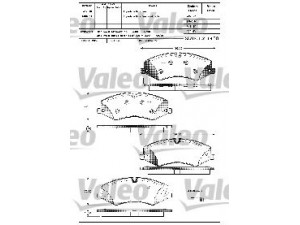VALEO 601324 stabdžių trinkelių rinkinys, diskinis stabdys 
 Techninės priežiūros dalys -> Papildomas remontas
LR016962, LR021253