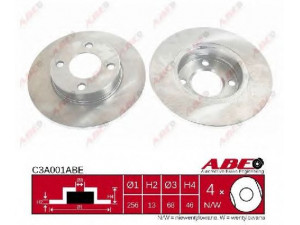 ABE C3A001ABE stabdžių diskas 
 Dviratė transporto priemonės -> Stabdžių sistema -> Stabdžių diskai / priedai
431615301, 443615301