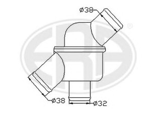 ERA 350065 termostatas, aušinimo skystis 
 Aušinimo sistema -> Termostatas/tarpiklis -> Thermostat
60732758, 8819129, 4790045602