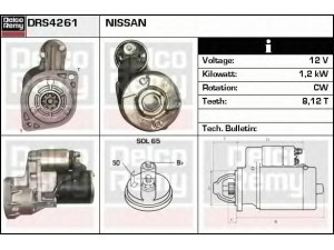 DELCO REMY DRS4261 starteris 
 Elektros įranga -> Starterio sistema -> Starteris
M2T52981, M2T53785, M2T53785A, 23300-D0300