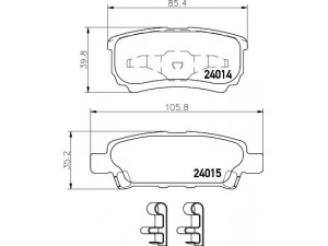 HELLA PAGID 8DB 355 010-811 stabdžių trinkelių rinkinys, diskinis stabdys 
 Techninės priežiūros dalys -> Papildomas remontas
05191271AC, 05191271AA, 05191271AB