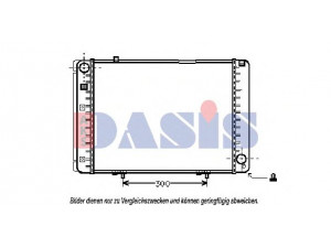AKS DASIS 120230N radiatorius, variklio aušinimas 
 Aušinimo sistema -> Radiatorius/alyvos aušintuvas -> Radiatorius/dalys
2015007303, A2015007303