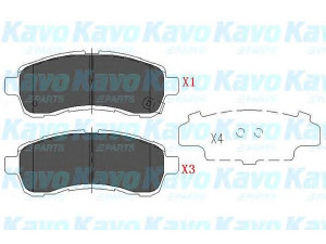 KAVO PARTS KBP-4560 stabdžių trinkelių rinkinys, diskinis stabdys
D6Y13328Z, D6Y13328ZA
