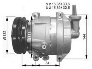 NRF 32325G kompresorius, oro kondicionierius 
 Oro kondicionavimas -> Kompresorius/dalys
96291294, 96394569, 96460070